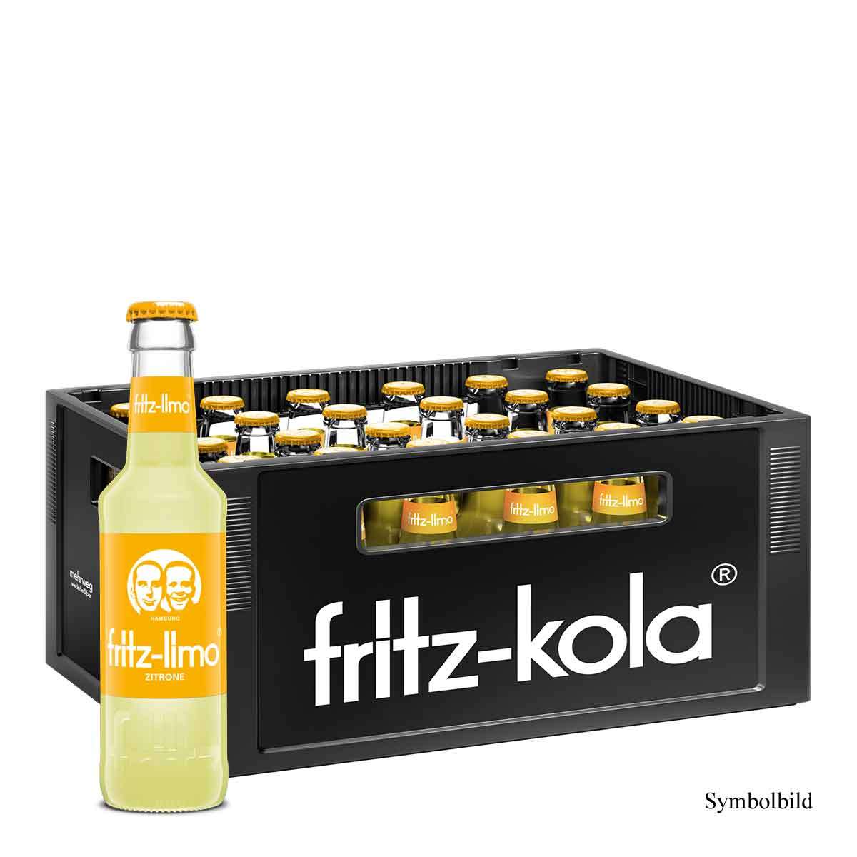 fritz-limo® zitronenlimonade (24 x 0,2l) | Getränke-Bringdienst Potyka
