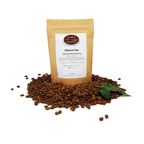 LiKe Kaffee Schwarzer Löwe Espresso ganze Bohne